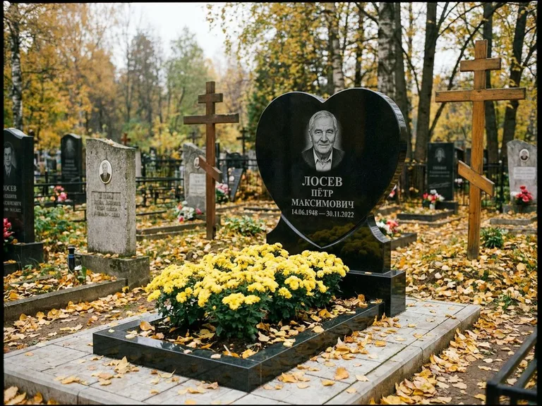 Керамический портрет пожилой женщины в Ханты-Мансийске
