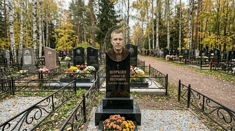 Портрет на стекле на вертикальной стеле в Ханты-Мансийске