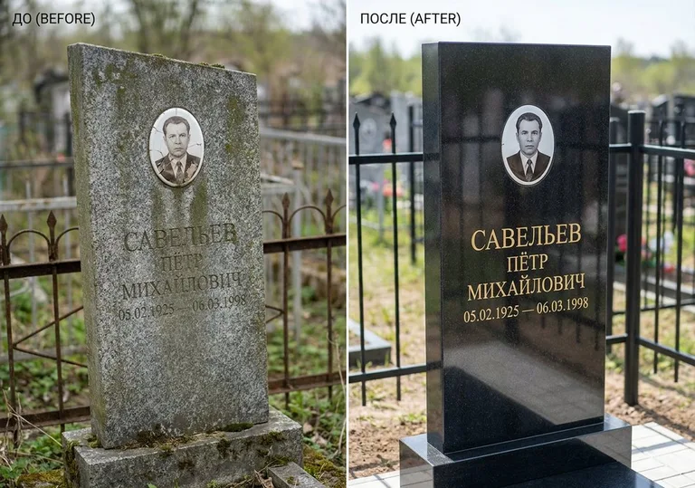 Комплексная реставрация старого памятника: до и после в Ханты-Мансийске
