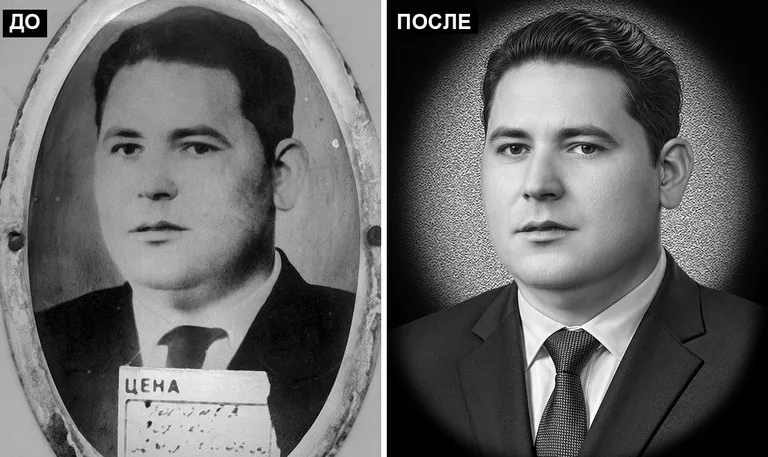 Ретушь фото на памятник — реставрация фотографии: до и после в Ханты-Мансийске