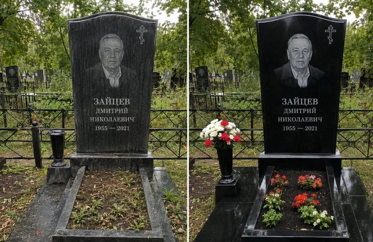 Уборка комплекса со скамьёй и плиткой до и после в Ханты-Мансийске