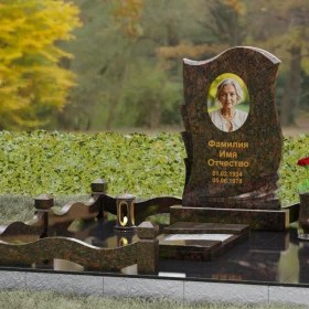 Вертикальный гранитный памятник для одного - П160