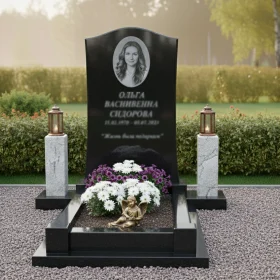 Гранитный светский мемориальный комплекс вертикальной ориентации - ПН126