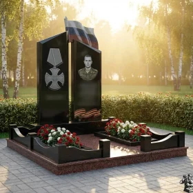Элитный Гранитный памятник без креста - ПН405