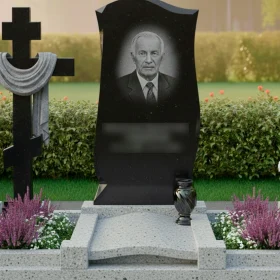 Элитный Гранитный православный памятник - ПН416