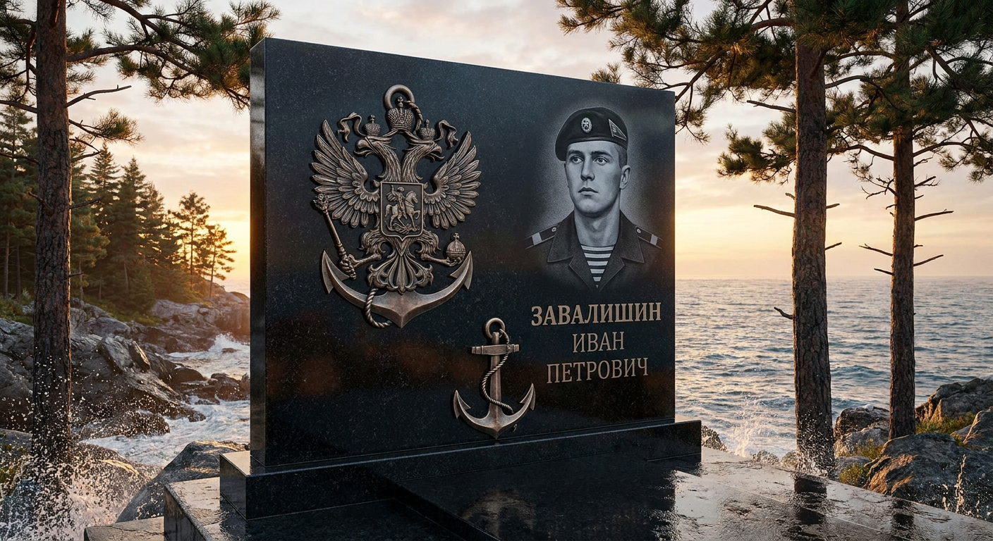 Пример дизайна: Памятник морскому пехотинцу