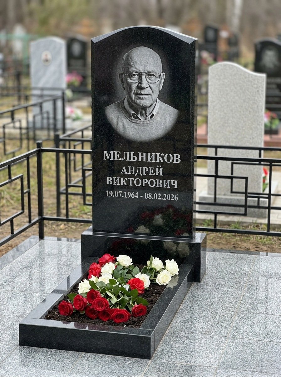 Портрет на памятнике в Ханты-Мансийске — Мелкое лицо с общего фото — портрет под гравировку