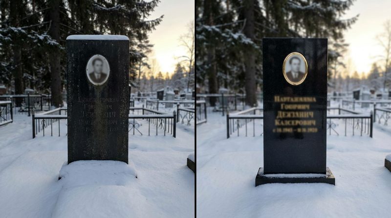 Реставрация памятника в Ханты-Мансийске — пример 2