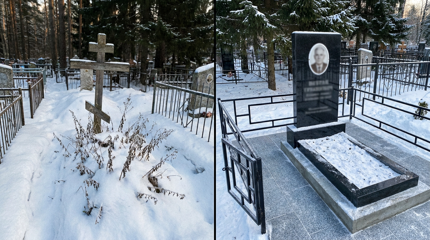 Установка памятника в Ханты-Мансийске — пример 1