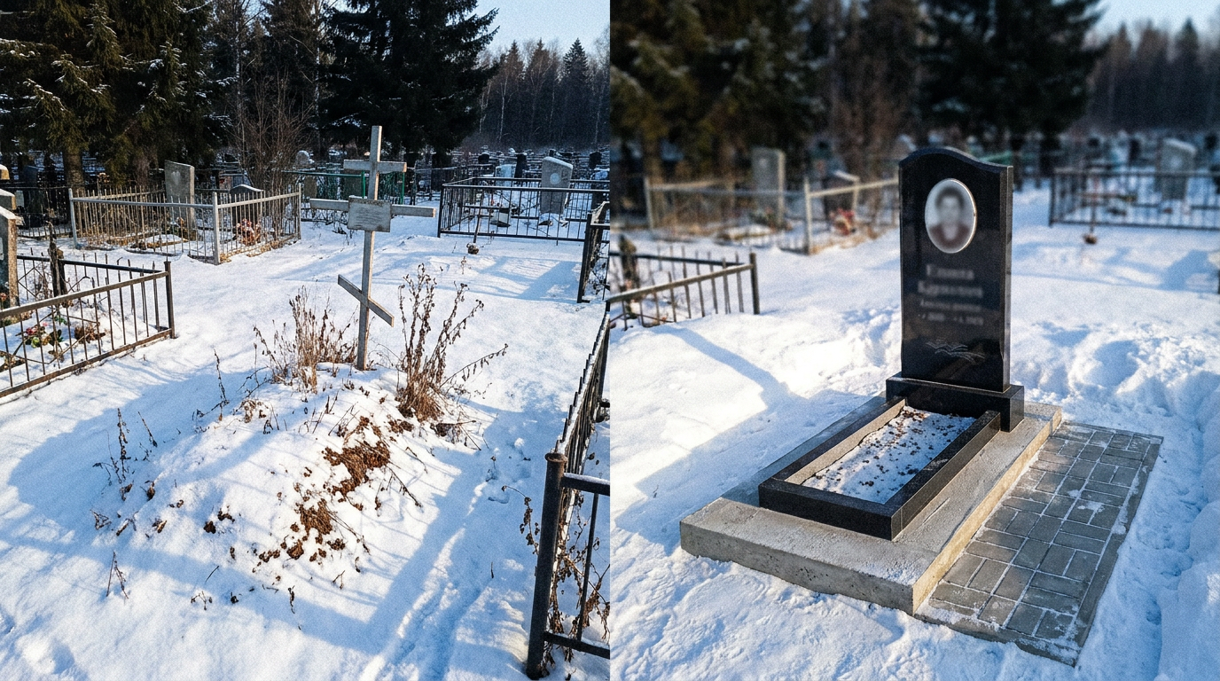 Установка памятника в Ханты-Мансийске — пример 2