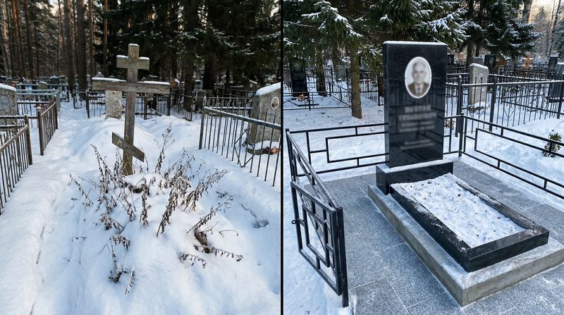 Установка памятника в Ханты-Мансийске — пример 1