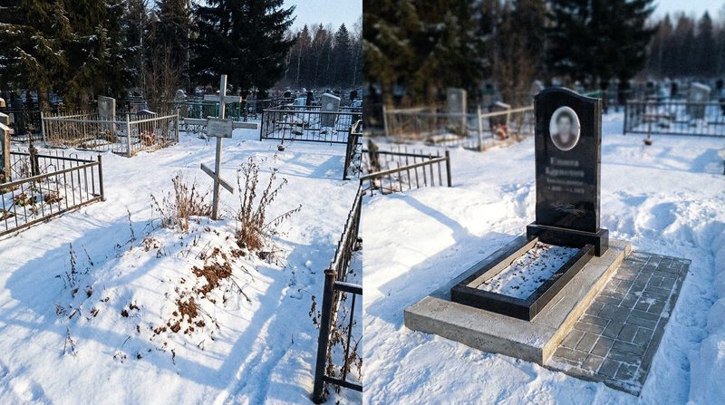 Установка памятника в Ханты-Мансийске — пример 2